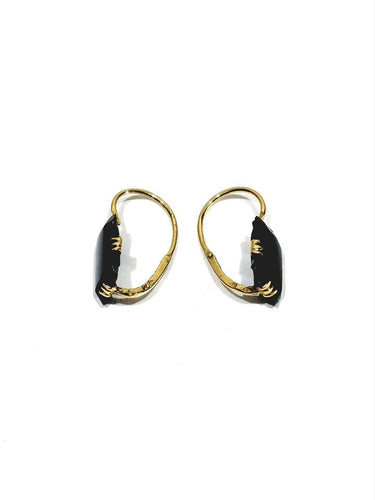 Boucles d'oreilles Boucles d’oreilles - Plaques d’onyx en or 18 carats 58 Facettes 1744299