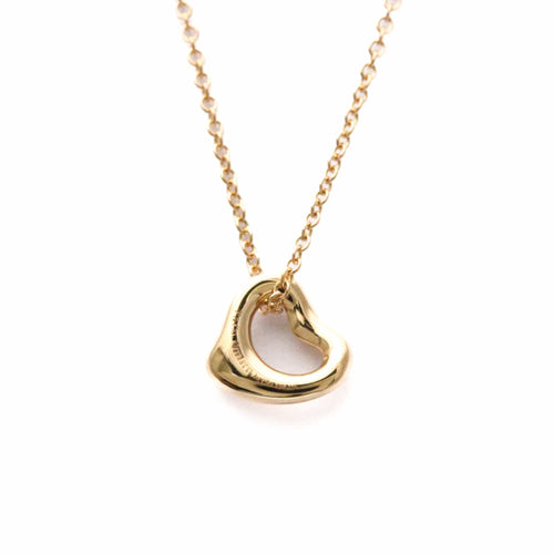 Collier Tiffany & Co. Elsa Peretti - Collier pendentif Open Heart en or rose 18 ct 58 Facettes gqjm50yrbb