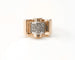 Bague 52 Bague Tank en or rose 18K et platine, diamants taille rose 58 Facettes BAG.TANK-2196.2