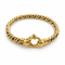 Bracelet Bracelet gourmette en or jaune 18 carats et saphir 58 Facettes Bracelet en or jaune 18 carats et saphir