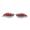 Boucles d'oreilles Boucles d'oreilles platine, or jaune, rubis et diamants. 58 Facettes 35486