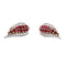 Boucles d'oreilles Boucles d'oreilles platine, or jaune, rubis et diamants. 58 Facettes 35486