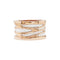 Bague 52 Bague Bulgari “B.Zero1 Zaha Hadid" en or rose et céramique blanche. 58 Facettes 35526