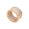 Bague 52 Bague Bulgari “B.Zero1 Zaha Hadid" en or rose et céramique blanche. 58 Facettes 35526