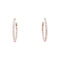 Boucles d'oreilles Boucles d'oreilles créoles, or rose et diamants. 58 Facettes 35447