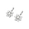 Boucles d'oreilles Boucles d'oreilles dormeuses, or blanc et diamants. 58 Facettes 35517