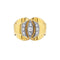 Bague 52 Bague vintage, deux tons d'or et diamants. 58 Facettes 35516