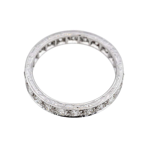 Bague 55.5 Bague Alliance américaine Or blanc Diamant 58 Facettes 4774367RV