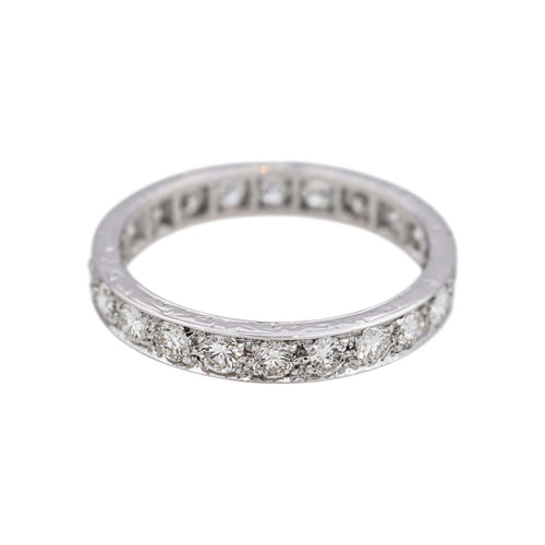 Bague 55.5 Bague Alliance américaine Or blanc Diamant 58 Facettes 4774367RV