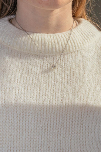 Collier Collier Or blanc Diamant 58 Facettes 4445905CN