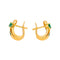 Boucles d'oreilles Boucles d'oreilles  Dormeuses Or jaune Emeraude, Diamant 58 Facettes 4927354CN