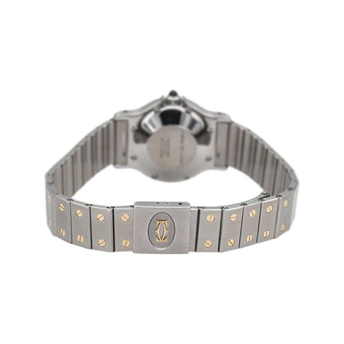 Montre Cartier Montre Santos Acier, Or jaune Saphir 58 Facettes 4960467CN