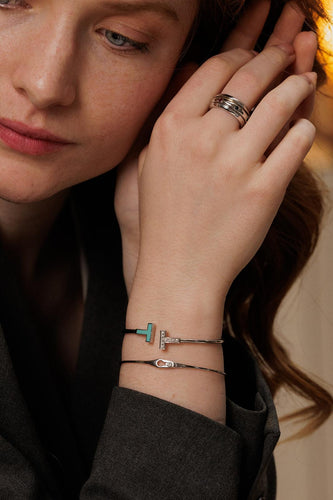 Bracelet Dinh Van Bracelet  Jonc Serrure  Or blanc Diamant 58 Facettes 4978275CN