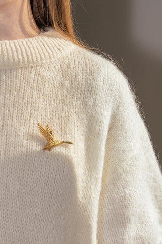 Broche Hermès Broche Georges Lenfant Or jaune Saphirs, Diamant, Tsavorite 58 Facettes 5124880CN