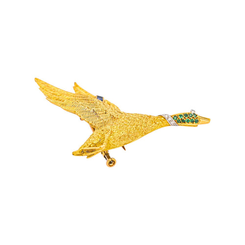 Broche Hermès Broche Georges Lenfant Or jaune Saphirs, Diamant, Tsavorite 58 Facettes 5124880CN