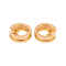 Boucles d'oreilles Bulgari Boucles d'oreilles Créoles  B.Zero1 348036 Or rose Diamant 58 Facettes 5062436CN