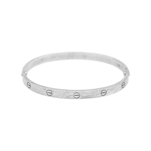 Bracelet Cartier Bracelet Jonc Love Or blanc 58 Facettes 5241495RV
