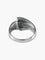Bague 57 Ruban - Bague pavée de diamants en or blanc 58 Facettes BO/160025
