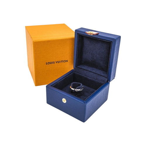 Bague 55 Louis Vuitton Bague LV Volt Or blanc 58 Facettes 5276257RV