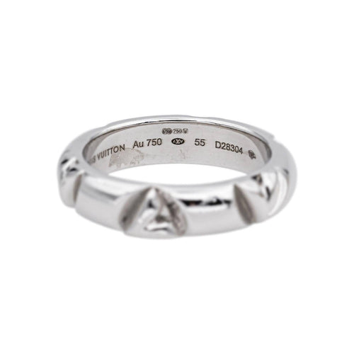 Bague 55 Louis Vuitton Bague LV Volt Or blanc 58 Facettes 5276257RV