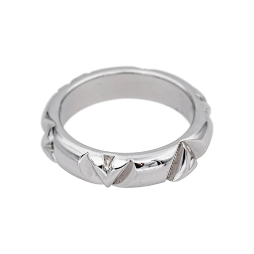 Bague 55 Louis Vuitton Bague LV Volt Or blanc 58 Facettes 5276257RV