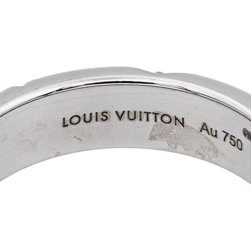 Bague 55 Louis Vuitton Bague LV Volt Or blanc 58 Facettes 5276257RV