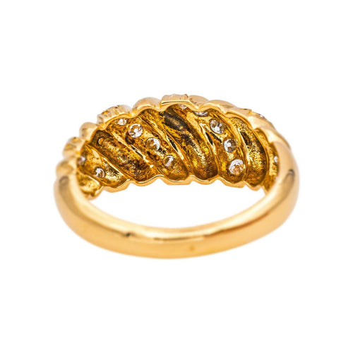 Bague 52.5 Bague Or jaune Diamant 58 Facettes 5202411CN