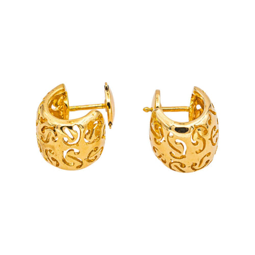 Boucles d'oreilles Poiray Boucles d'oreilles  Demi-créoles  Or jaune 58 Facettes 5426944RV