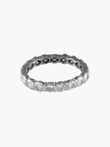 Bague 63 Alliance américaine - Bague en or blanc et diamants 58 Facettes BO/200013