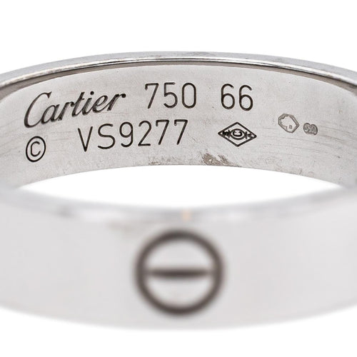 Bague 66 Cartier Bague Love Or blanc 58 Facettes 5368248CN