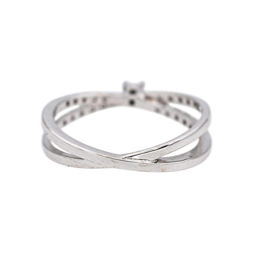 Bague 48.5 Mauboussin  Bague  Solitaire  A la croisée des chemins  Or blanc Diamant 58 Facettes 5376389CN