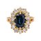 Bague 55 Bague Pompadour Or jaune Saphir, Diamant 58 Facettes 5488788CN
