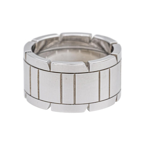 Bague 55 Cartier Bague Tank Or blanc 58 Facettes 4958840CN
