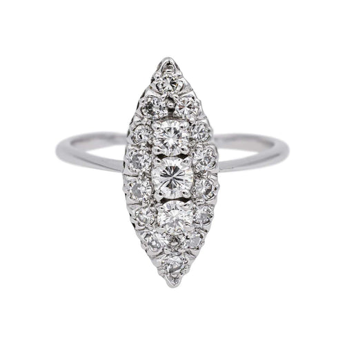 Bague 57 Bague Or blanc Diamant 58 Facettes 5237185CN