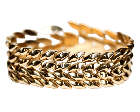 Bracelet Bracelet manchette en or rose 750 58 Facettes A12026