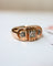 Bague 53 Bague Art déco en or rose et platine avec diamants 58 Facettes A12007