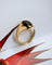 Bague 59 Chevalière vintage - Bague en or jaune 750/1000 et grenat 58 Facettes A12006