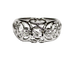Bague 57 Bague dôme années 1950 en or blanc, platine et diamants 58 Facettes A12008