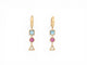 Boucles d'oreilles Poiray Lolita - Boucles d'oreilles créoles en or jaune 18k et pierres 58 Facettes 274334