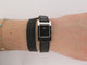 Montre Hermès Tandem TA1.210 - Montre quartz en acier, bracelet cuir double tour 58 Facettes 274330