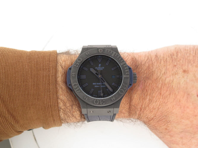 Montre Hublot Big Bang King - Montre automatique 48 mm en céramique noir/bleu 58 Facettes 274290