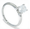 Bague Bague solitaire ovale en or blanc 14K avec diamant 1,05 ct 58 Facettes AZ06