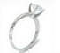 Bague Bague solitaire ovale en or blanc 14K avec diamant 1,05 ct 58 Facettes AZ06