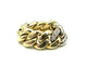 Bague 57 Pomellato Catene - Bague en or jaune et or blanc 18K et diamants 58 Facettes POMELLATO Bg