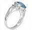 Bague 54 Bague en or blanc 585/1000 avec topaze et diamants 58 Facettes 150
