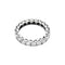 Bague 53 Alliance tour complet, or blanc et diamants. 58 Facettes 35479