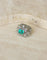 Bague 52 Bague boule en platine avec émeraude de Colombie et diamants 58 Facettes