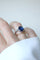 Bague 56 Bague en or blanc 18 ct saphir de Ceylan 3,50 ct et diamants 58 Facettes