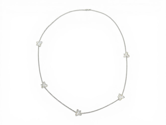 Collier Mauboussin - Collier sautoir « Tu es la sublime fleur de ma vie » en or blanc 18k 58 Facettes 274238