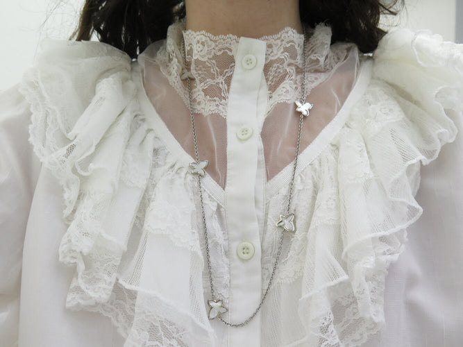 Collier Mauboussin - Collier sautoir « Tu es la sublime fleur de ma vie » en or blanc 18k 58 Facettes 274238